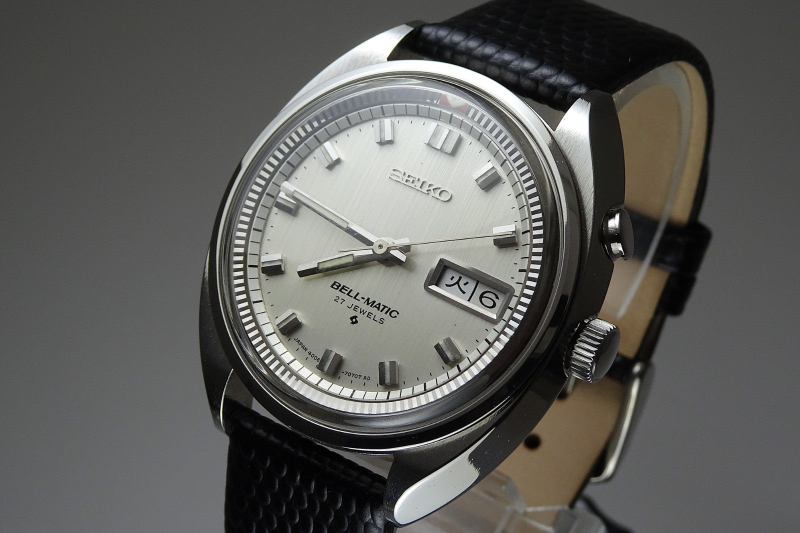 Vintage 1968 JAPAN SEIKO BELL-MATIC WEEKDATER 4006-7000 27Jewels Automatic.