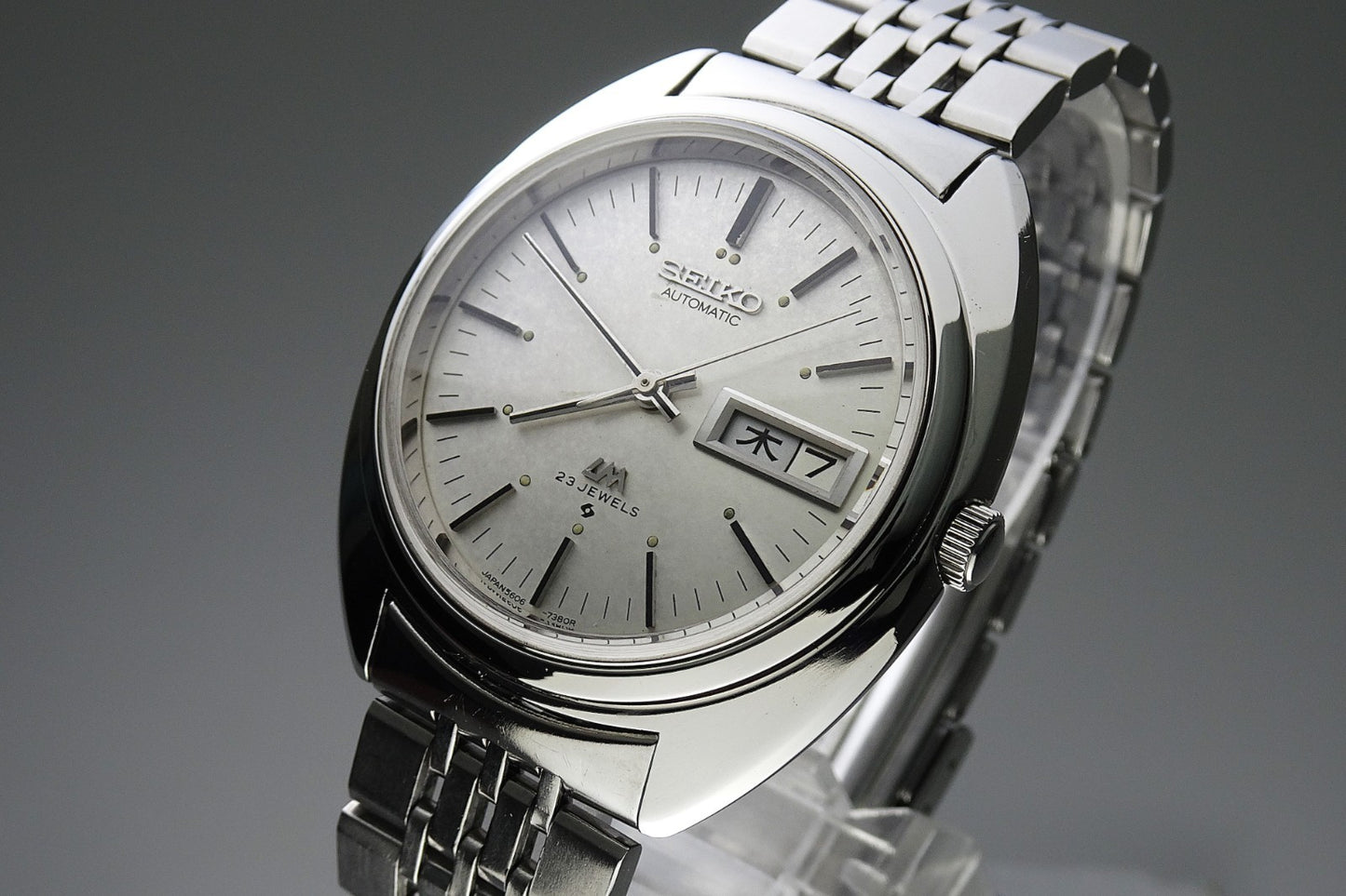 Vintage 1970 JAPAN SEIKO LORD MATIC WEEKDATER 5606-7150 23Jewels Automatic.