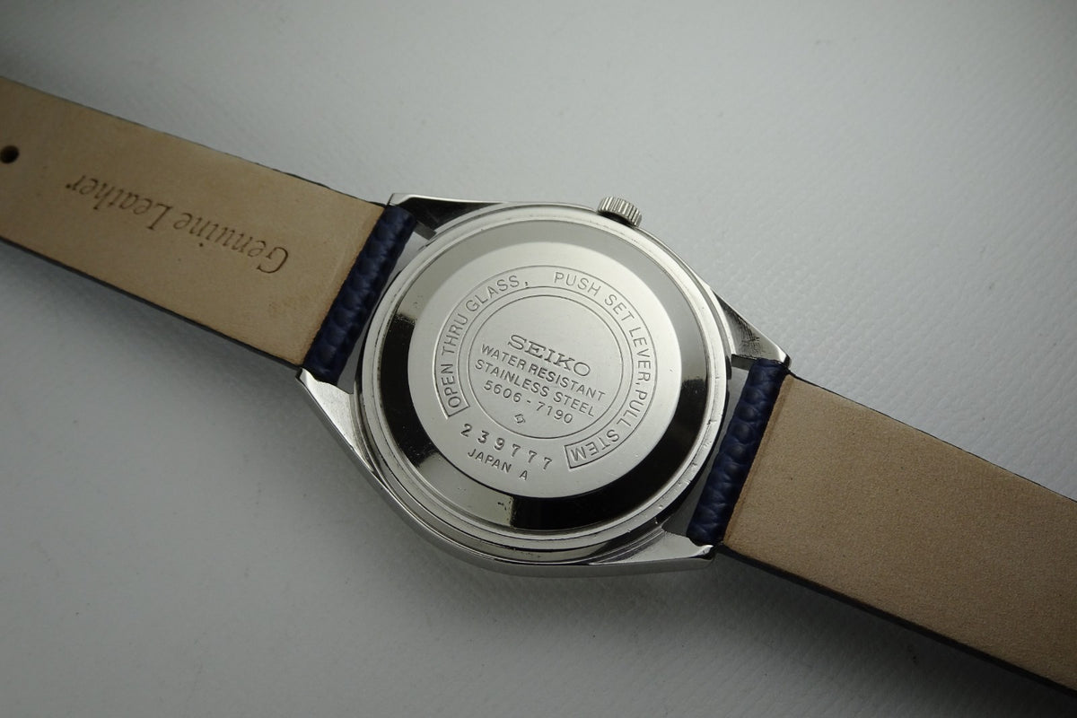 Vintage 1972 JAPAN SEIKO LORD MATIC WEEKDATER 5606-7190 23Jewels Automatic.