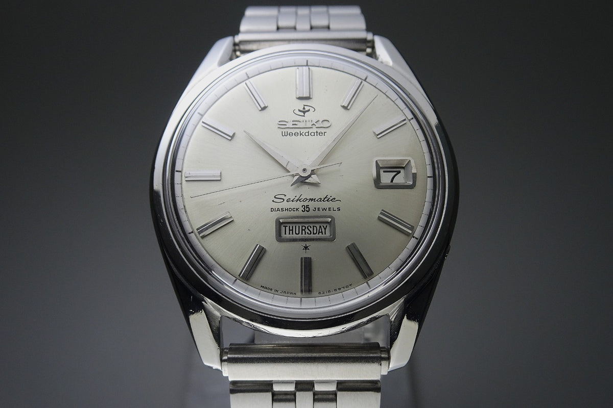 Vintage 1964 JAPAN SEIKO SEIKOMATIC WEEKDATER 6218-8970 35Jewels Automatic.