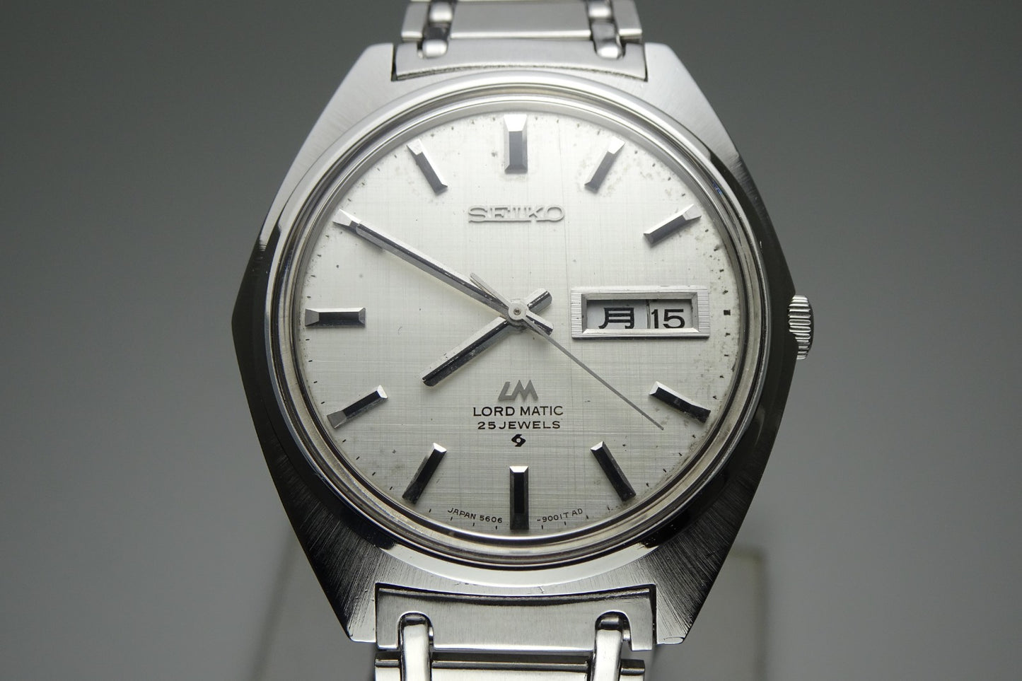 Vintage 1969 JAPAN SEIKO LORD MATIC WEEKDATER 5606-9000 25Jewels Automatic.