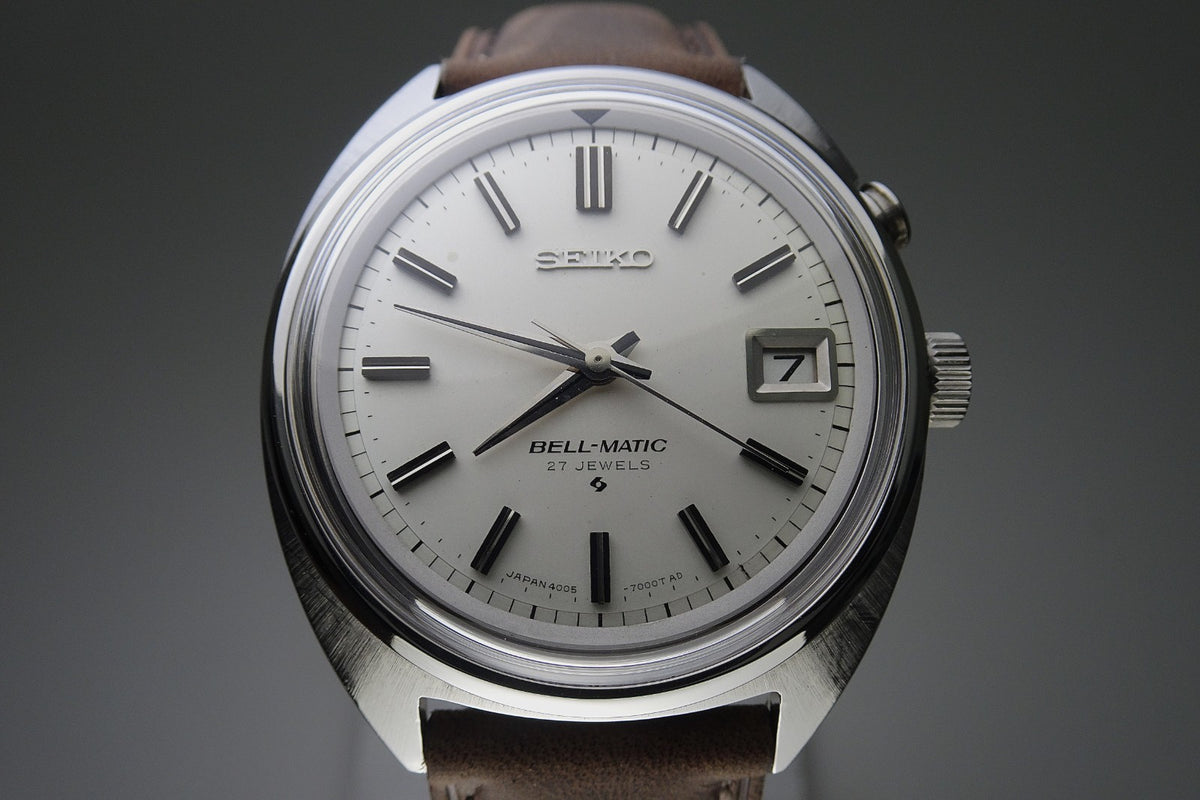Vintage 1968 JAPAN SEIKO SEIKO BELL-MATIC CALENDAR 4005-7000 27Jewels Automatic.