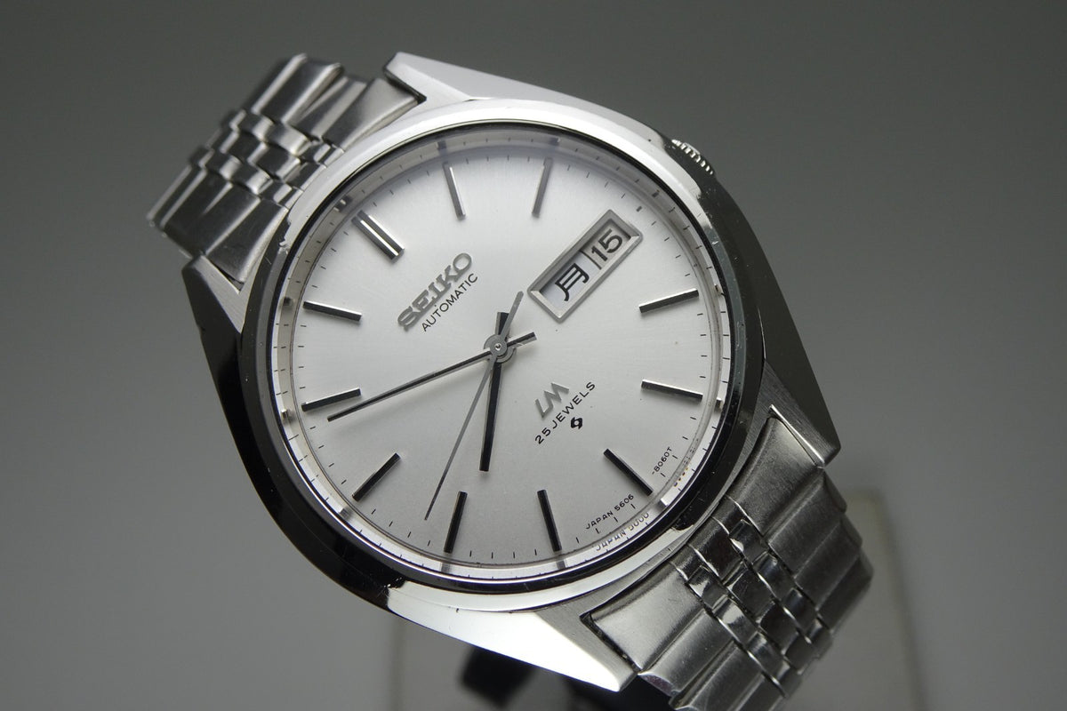 Serviced Vintage 1974 JAPAN SEIKO LORD MATIC WEEKDATER 5606-8030 25J Automatic.