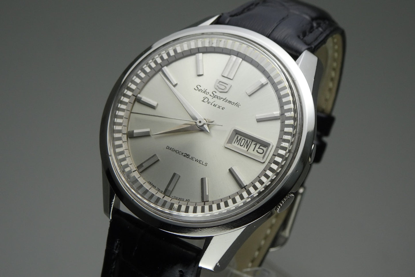 Vintage 1965 JAPAN SEIKO 76 SPORTSMATIC5 DX 7619-7060 25Jewels Automatic.