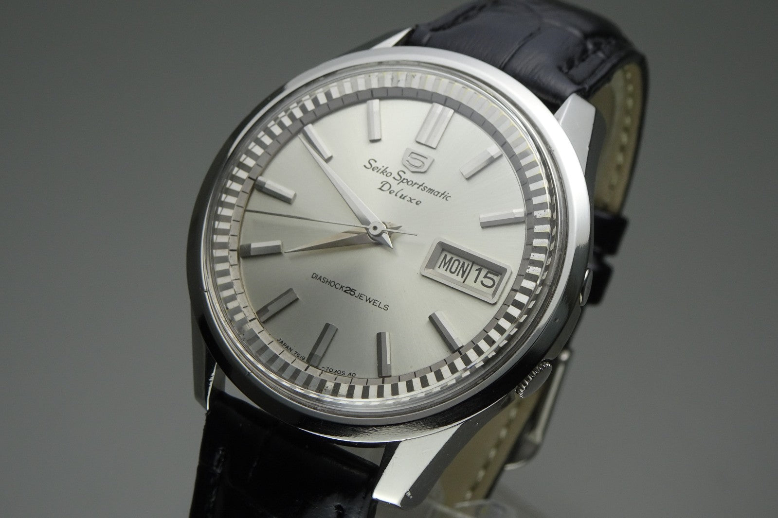 Vintage 1965 JAPAN SEIKO 76 SPORTSMATIC5 DX 7619-7060 25Jewels Automatic.