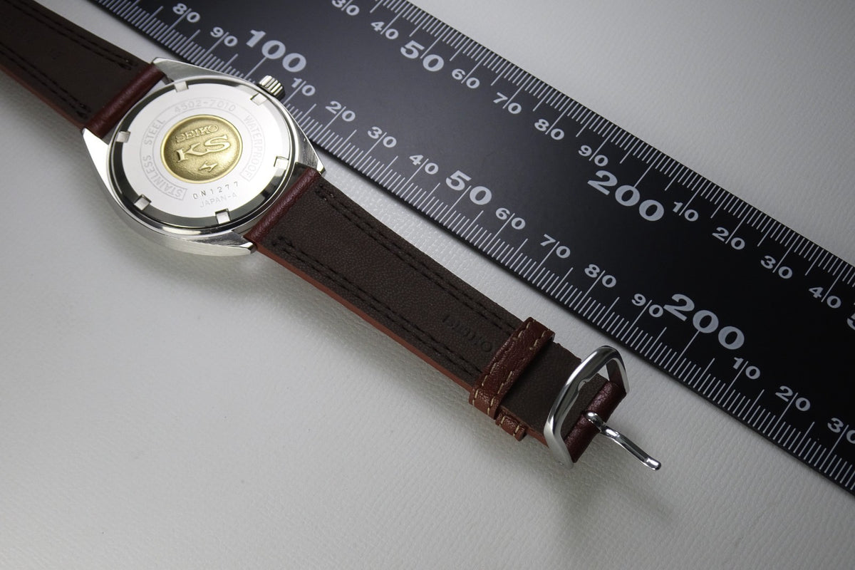 Serviced  Vintage 1970 JAPAN KING SEIKO CALENDAR 4502-7010 25J Hand-winding.
