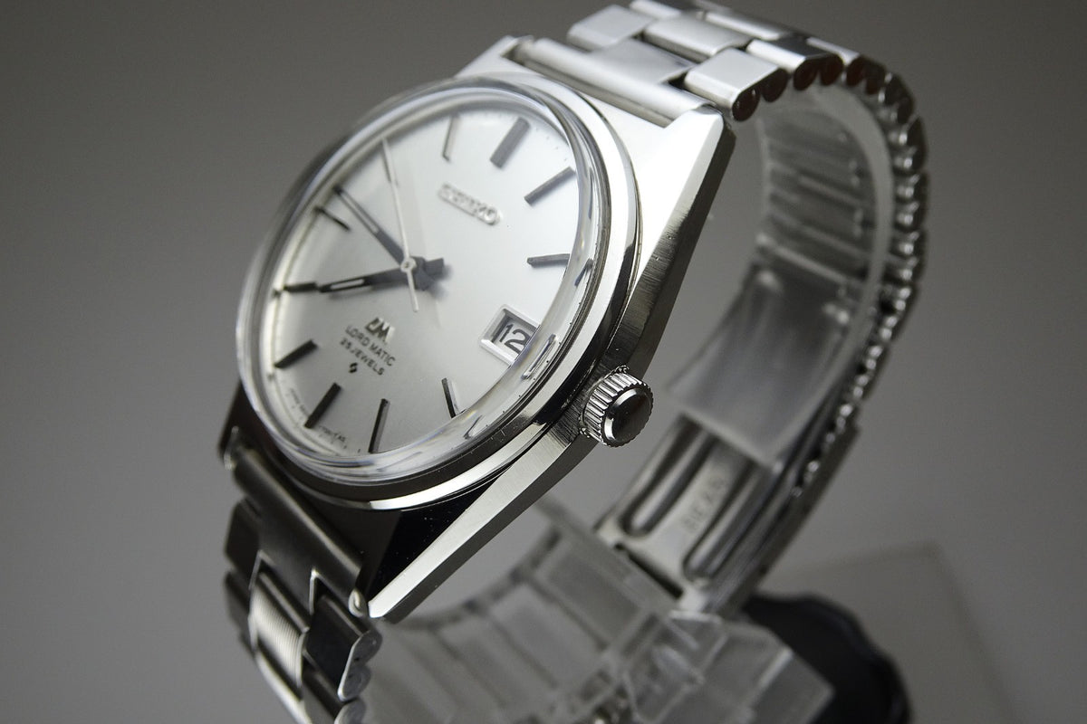 Vintage 1970 JAPAN SEIKO LORD MATIC CALENDAR 5605-7020 25Jewels Automatic.