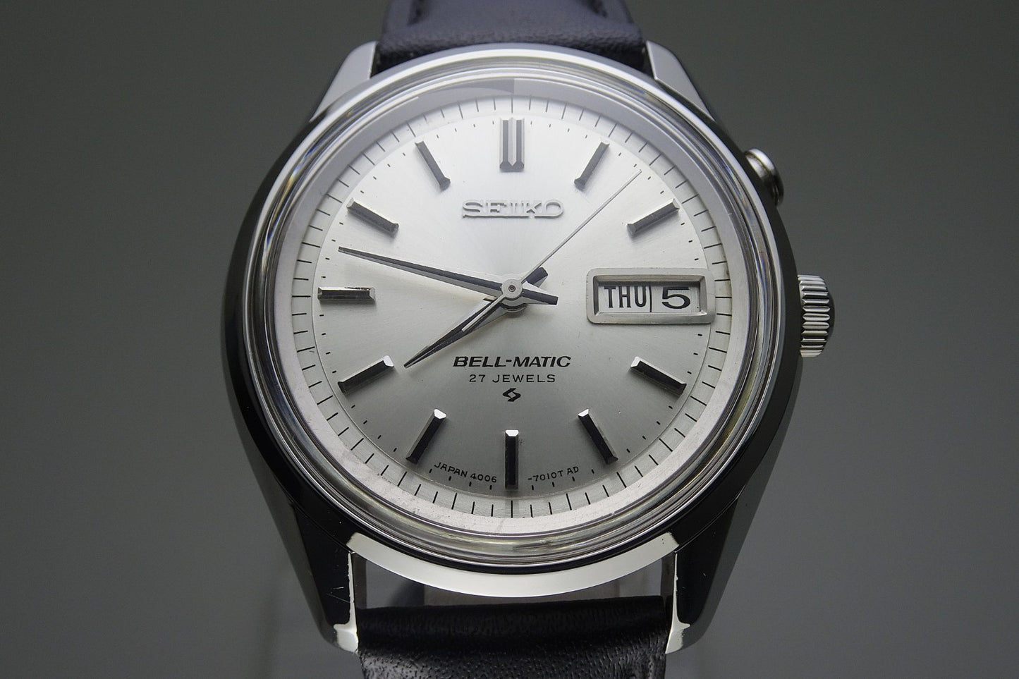 Vintage 1967 JAPAN SEIKO BELL-MATIC WEEKDATER 4006-7010 27Jewels Automatic.