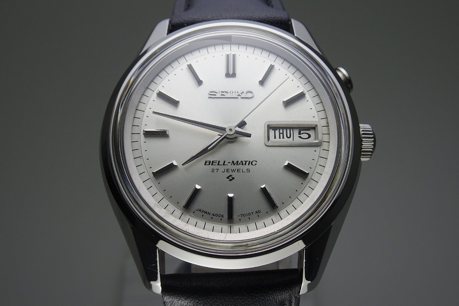 Vintage 1967 JAPAN SEIKO BELL-MATIC WEEKDATER 4006-7010 27Jewels Automatic.