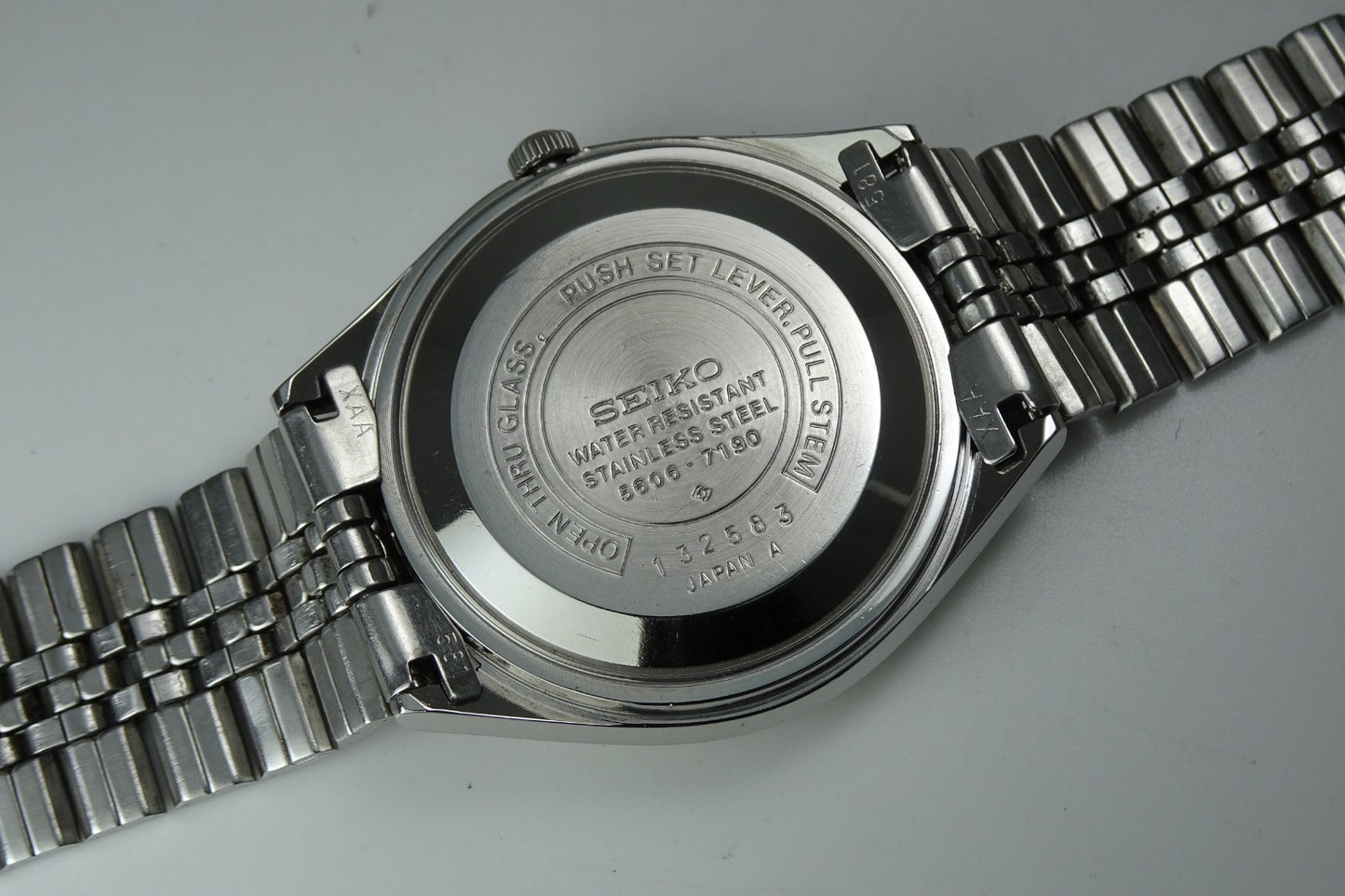 Vintage 1971 JAPAN SEIKO LORD MATIC WEEKDATER 5606-7190 25Jewels Automatic.