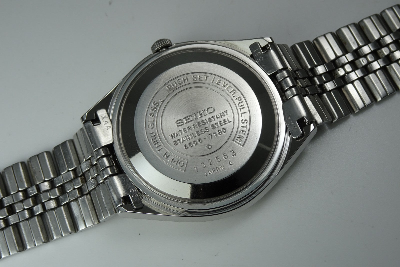 Vintage 1971 JAPAN SEIKO LORD MATIC WEEKDATER 5606-7190 25Jewels Automatic.