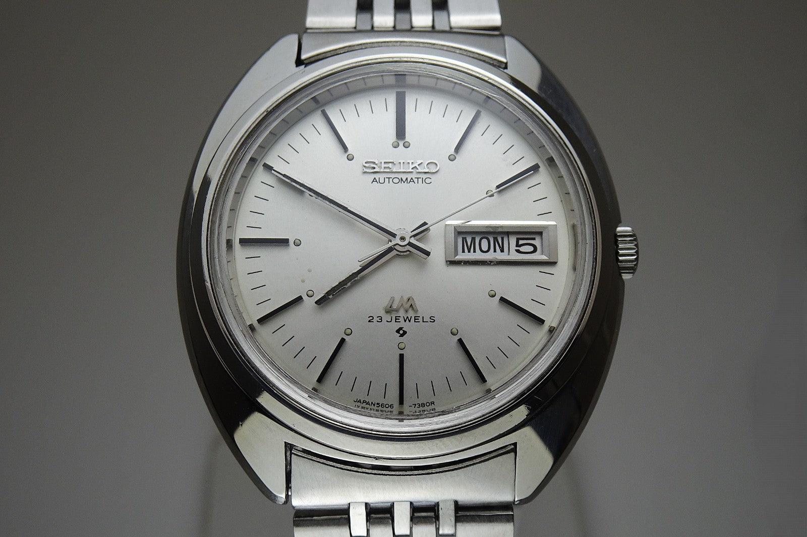 Vintage 1970 JAPAN SEIKO LORD MATIC WEEKDATER 5606-7150 23Jewels Automatic.