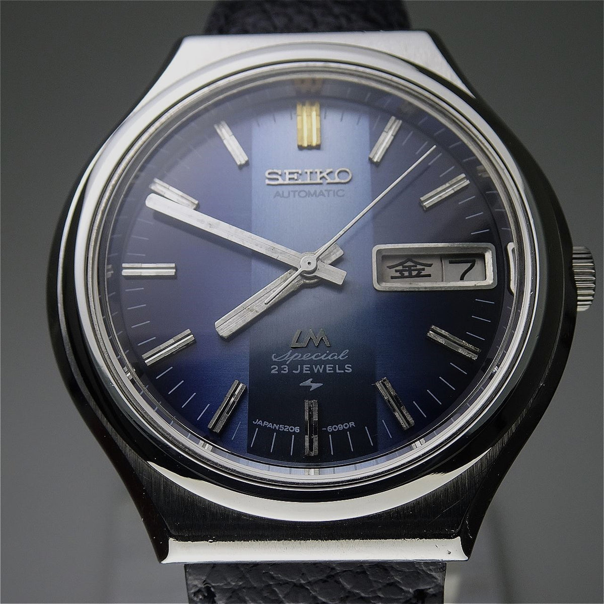 Vintage 1973 JAPAN SEIKO LORD MATIC SPECIAL WEEKDATER 5206-6090 23J Automatic.