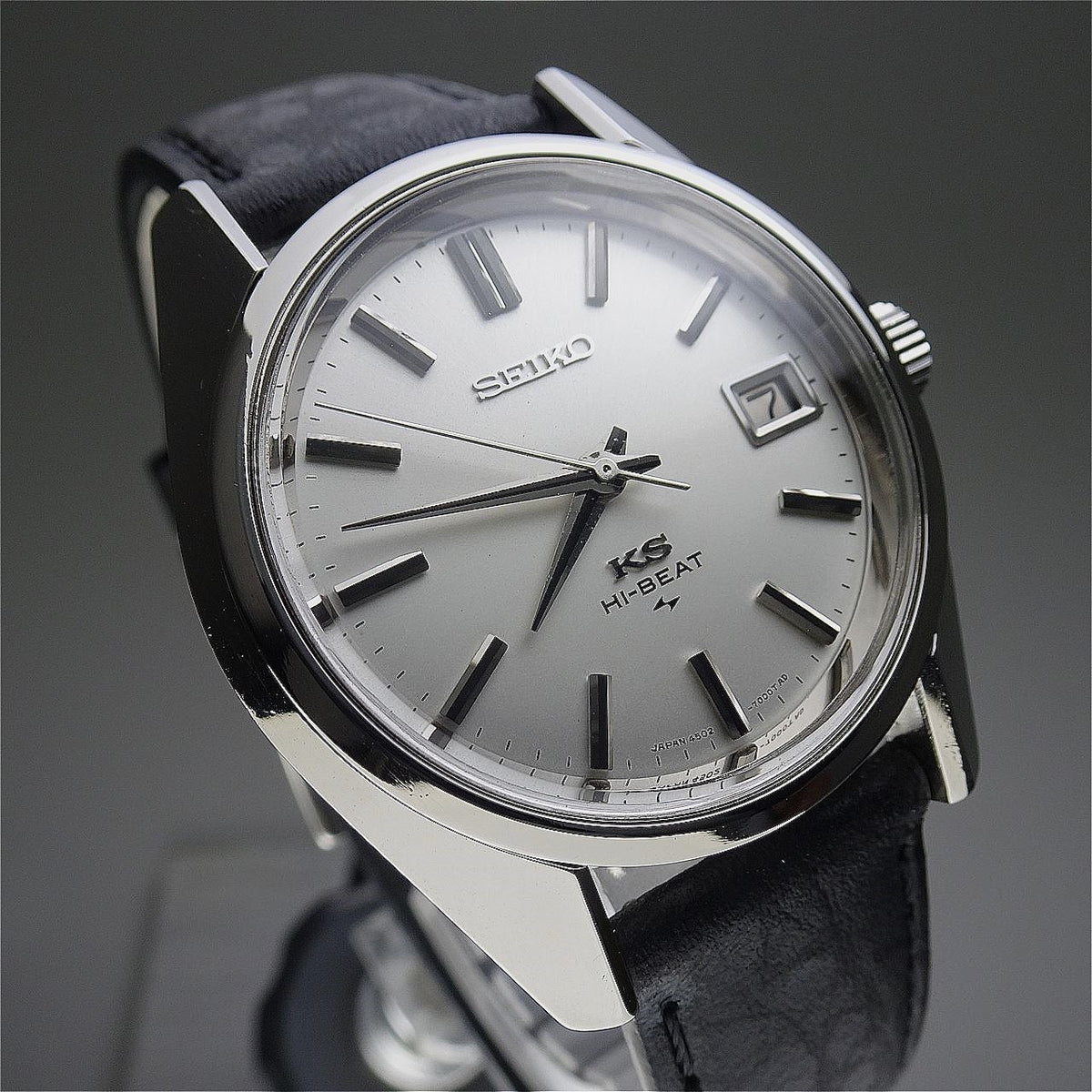 Vintage 1970 JAPAN 45 KING SEIKO CALENDAR 4502-7001 25Jewels Hand-winding.