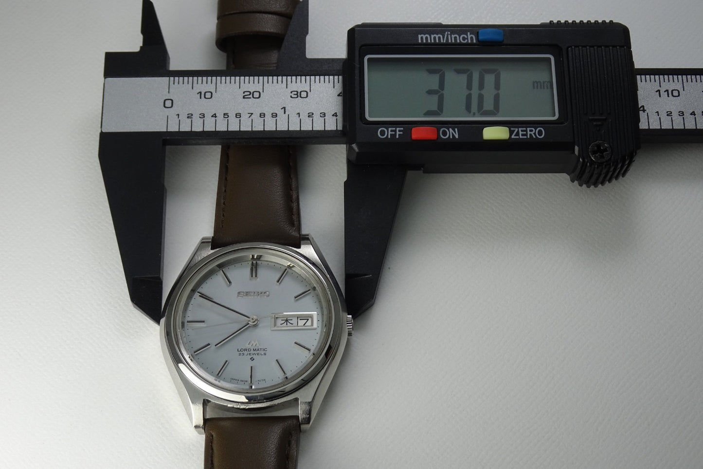 Serviced Vintage 1968 JAPAN SEIKO LORD MATIC WEEKDATER 5606-7070 23J Automatic.