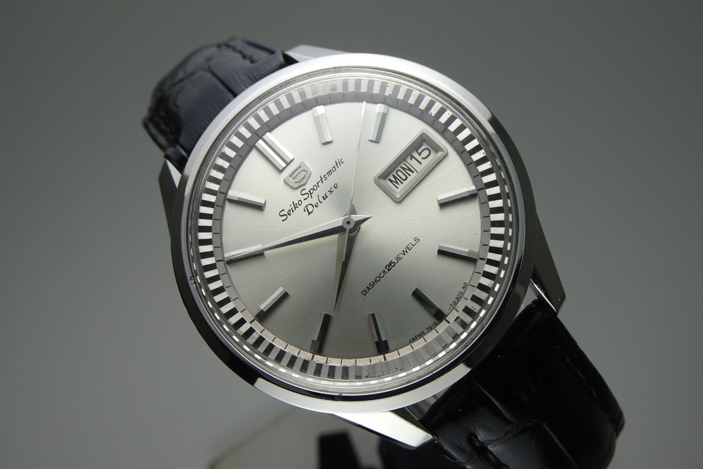 Vintage 1965 JAPAN SEIKO 76 SPORTSMATIC5 DX 7619-7060 25Jewels Automatic.