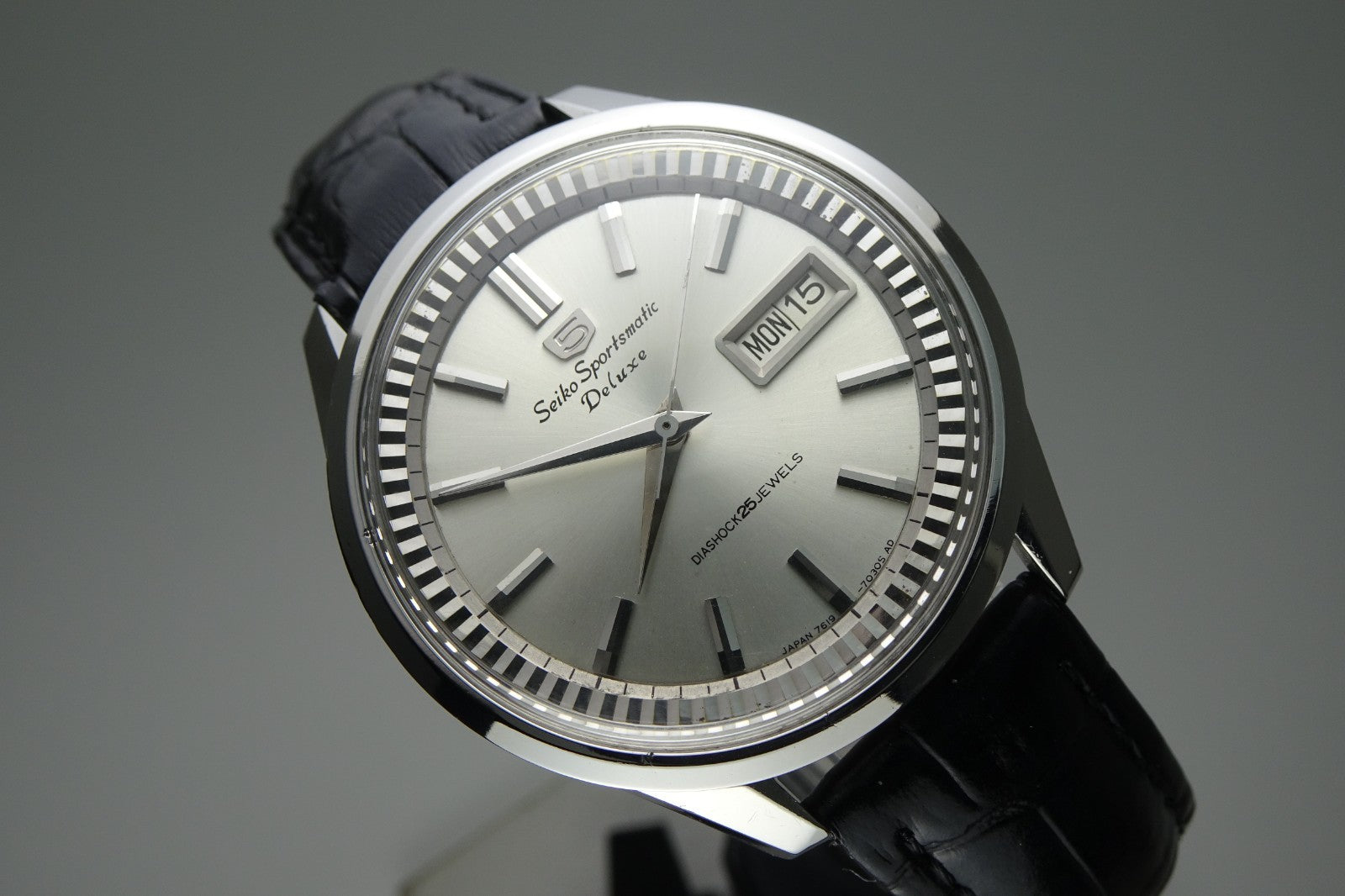 Vintage 1965 JAPAN SEIKO 76 SPORTSMATIC5 DX 7619-7060 25Jewels Automatic.