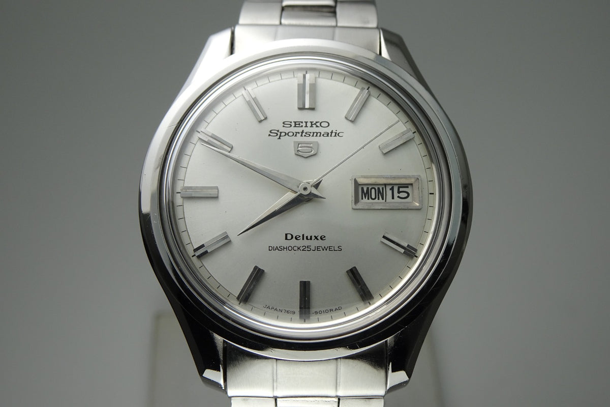 Serviced  Vintage 1966 JAPAN SEIKO SPORTSMATIC5 DX 7619-9010 25J Automatic.
