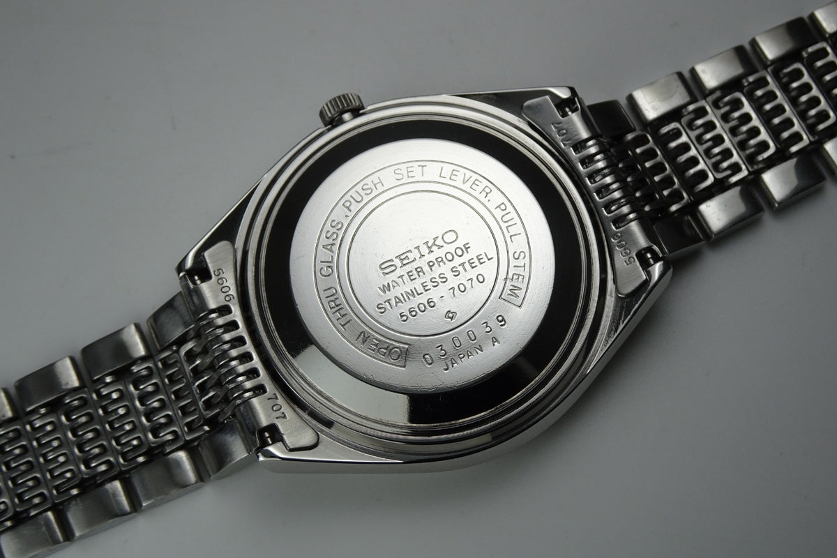 Vintage 1970 JAPAN SEIKO LORD MATIC WEEKDATER 5606-7070 23Jewels Automatic.