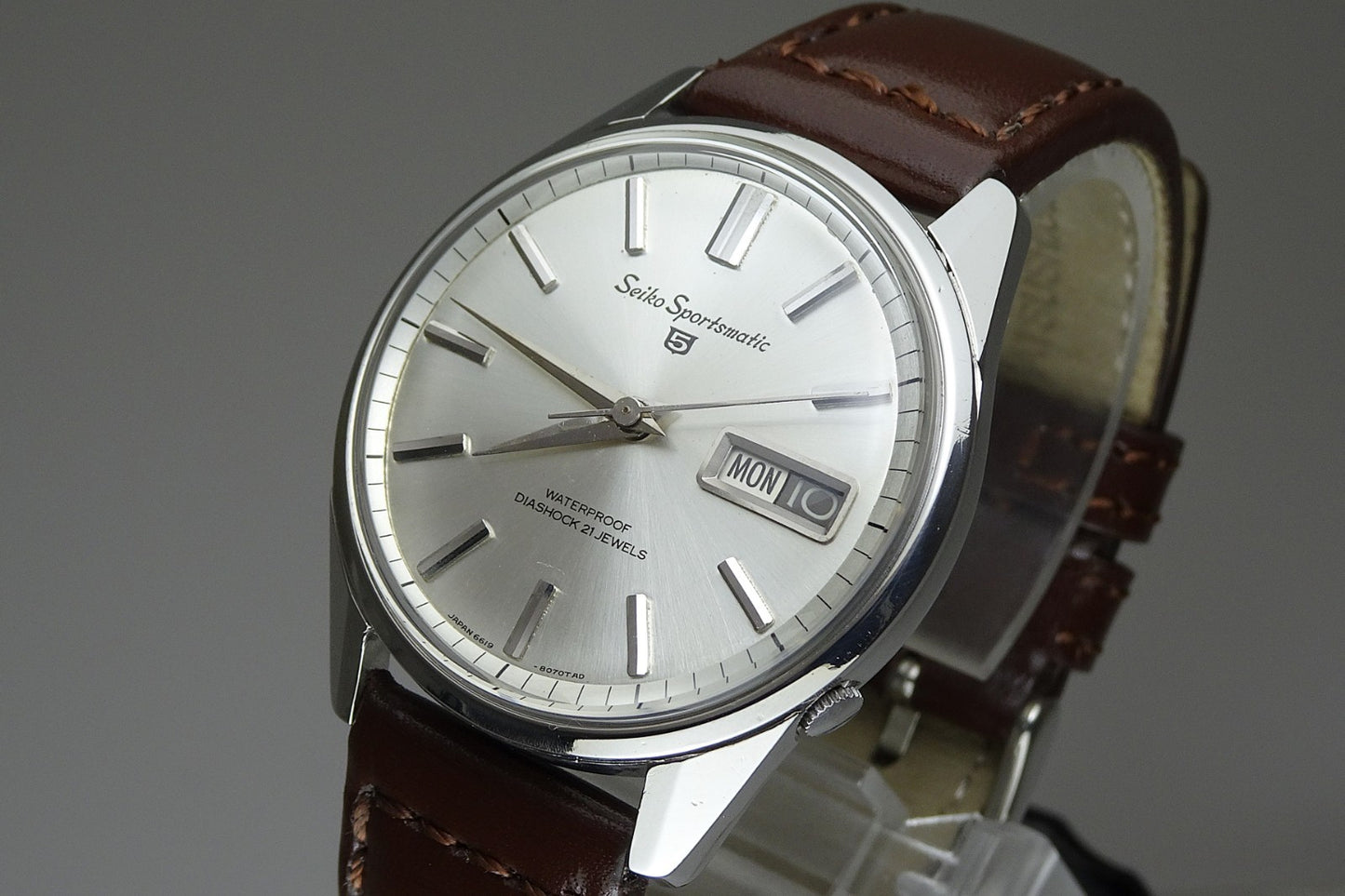 Vintage 1965 JAPAN SEIKO SPORTSMATIC5 6619-8050 21Jewels Automatic.