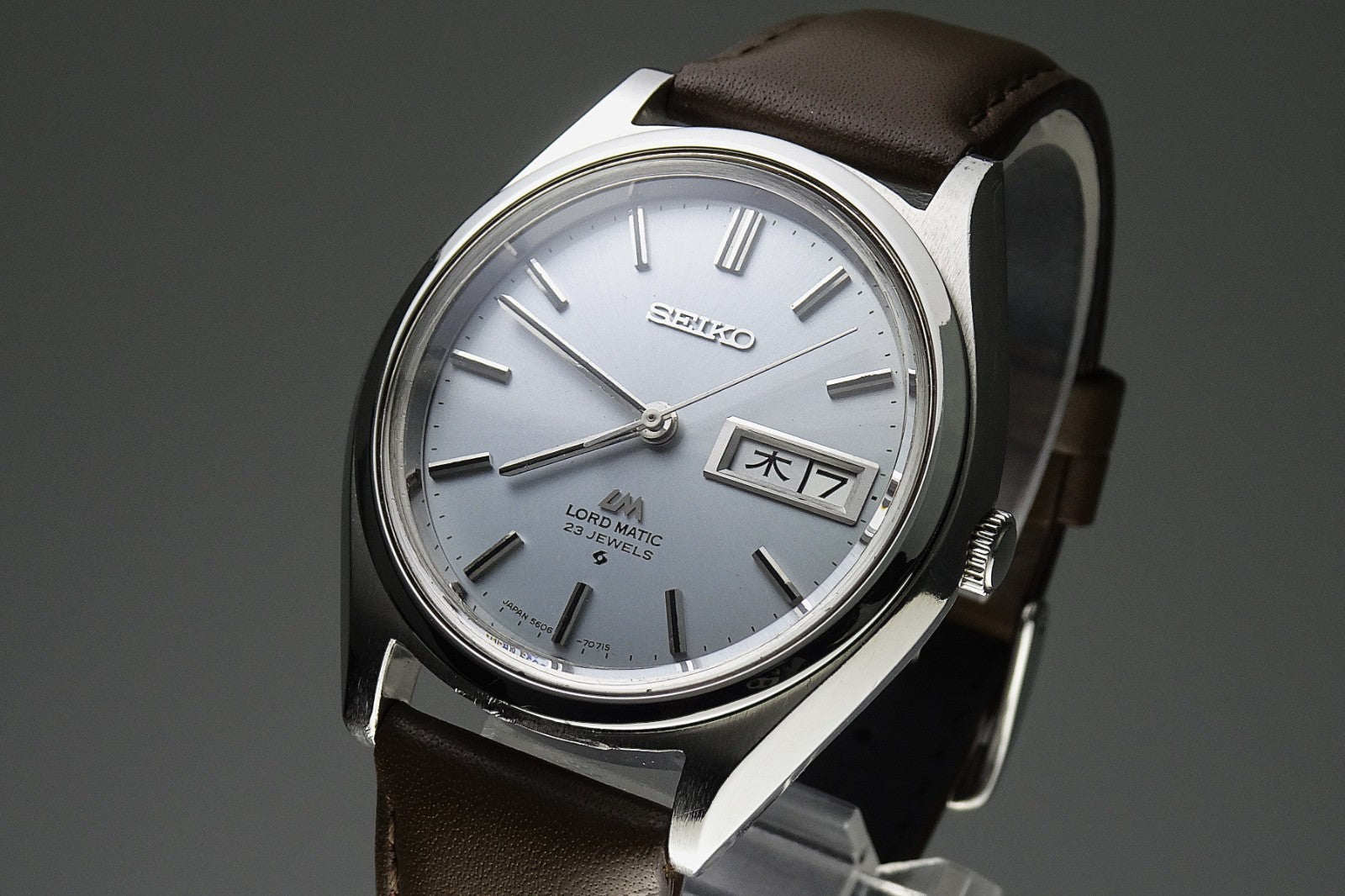 Serviced Vintage 1968 JAPAN SEIKO LORD MATIC WEEKDATER 5606-7070 23J Automatic.
