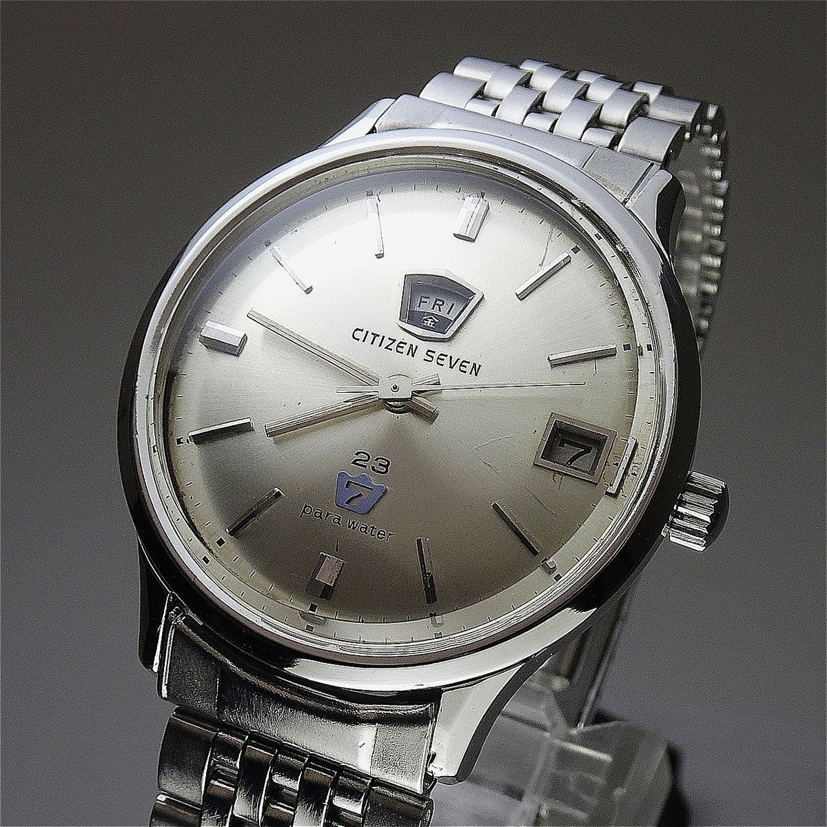 Serviced Vintage 1960’s CITIZEN SEVEN SEOS81301-T 23Jewels Hand-winding.