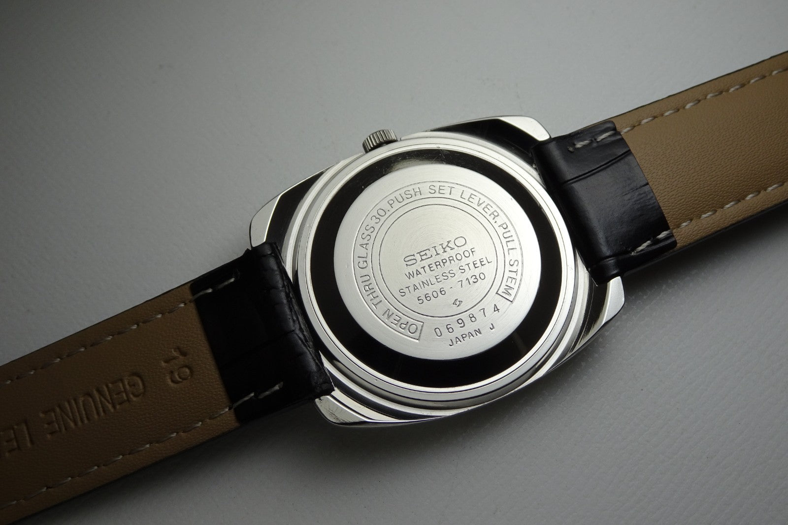 Vintage 1970 JAPAN SEIKO LORD MATIC WEEKDATER 5606-7130 23Jewels Automatic.