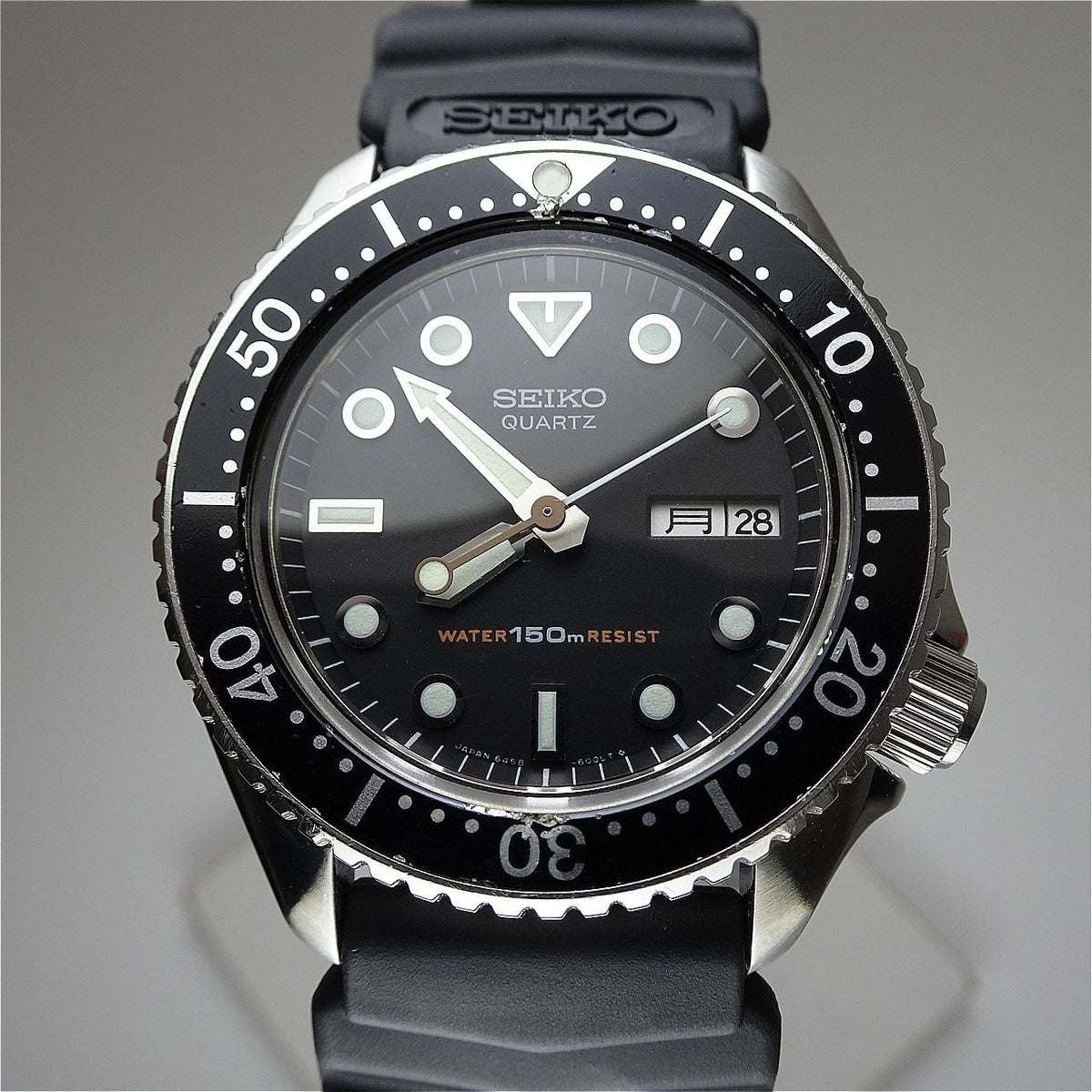 Vintage 1982 JAPAN SEIKO QUARTZ DIVER'S 150M 6458-6000 7Jewels Quartz.