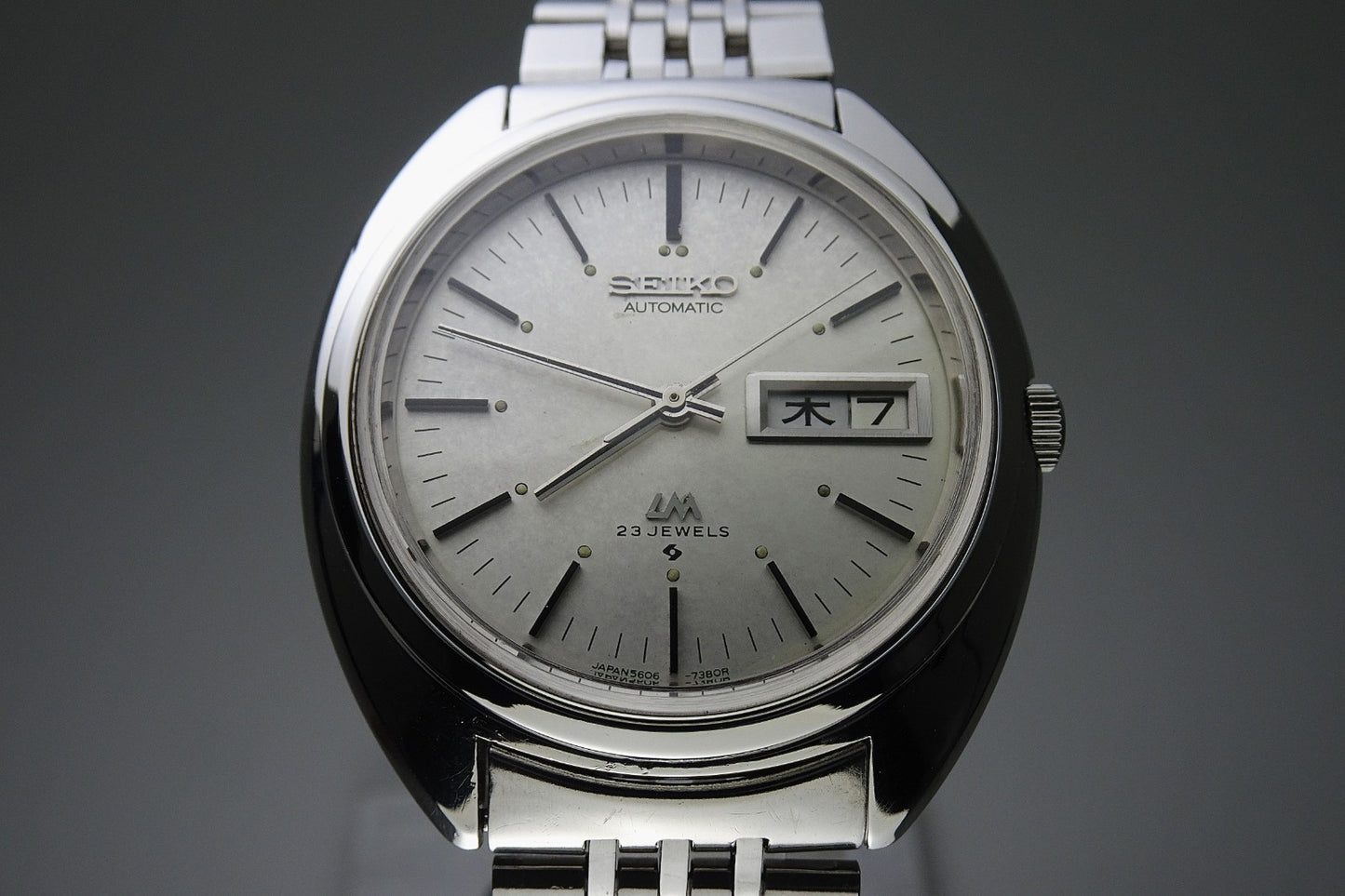 Vintage 1970 JAPAN SEIKO LORD MATIC WEEKDATER 5606-7150 23Jewels Automatic.