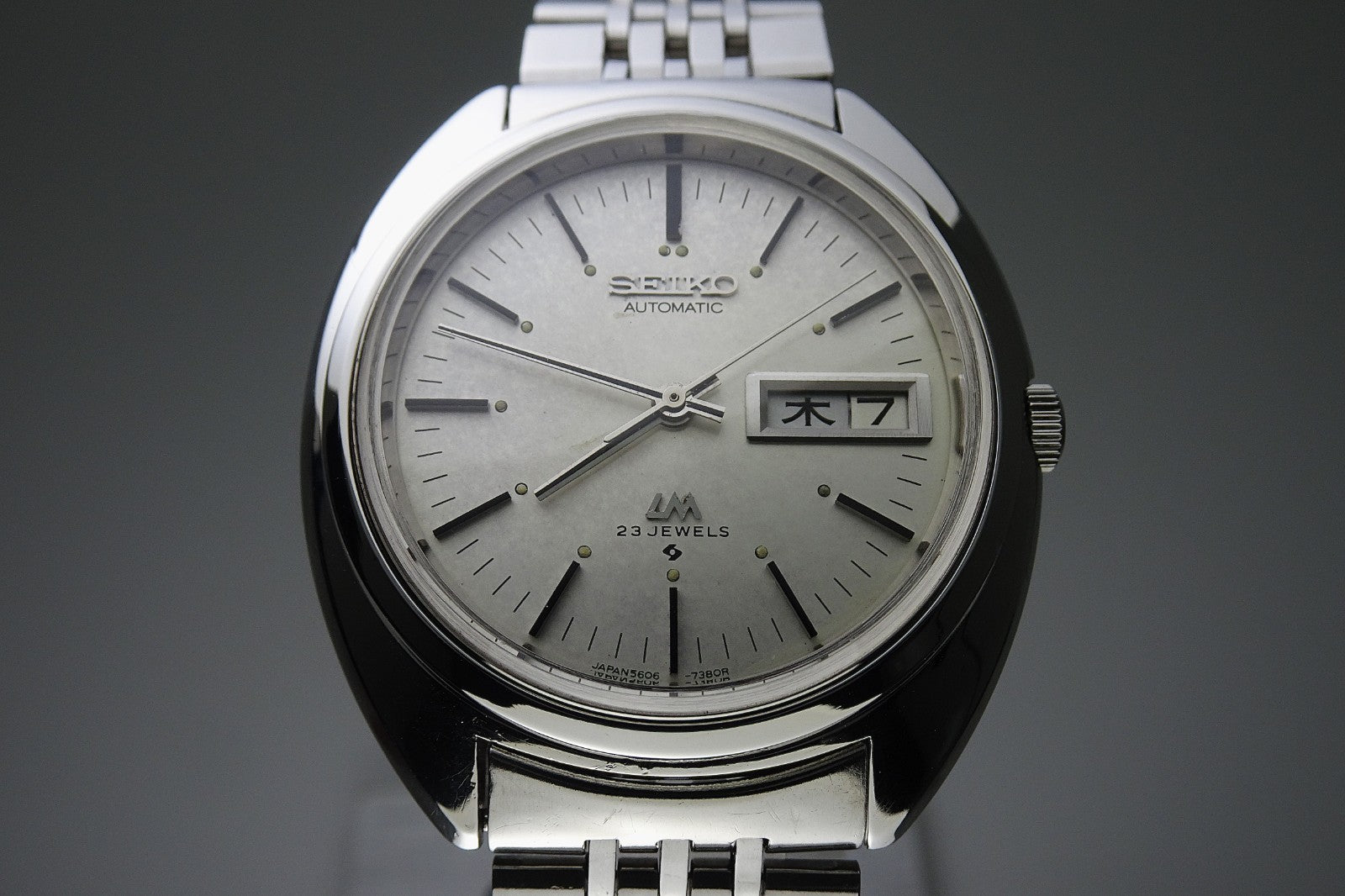 Vintage 1970 JAPAN SEIKO LORD MATIC WEEKDATER 5606-7150 23Jewels Automatic.