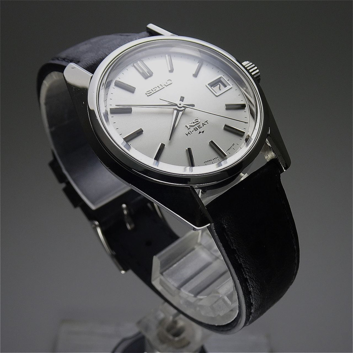 Vintage 1970 JAPAN 45 KING SEIKO CALENDAR 4502-7001 25Jewels Hand-winding.