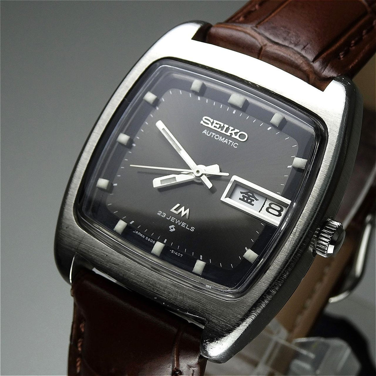 Vintage 1972 JAPAN SEIKO LORD MATIC WEEKDATER 5606-5040 23Jewels Automatic.