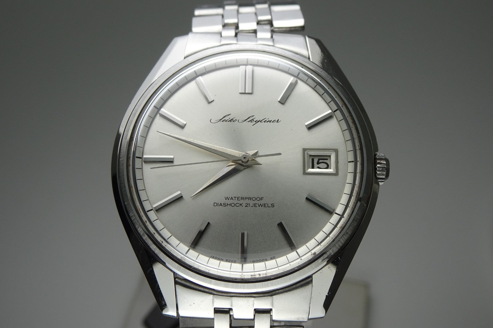 Serviced Vintage 1966 JAPAN SEIKO SKYLINER CALENDAR 6222-8000 21J Hand-winding.