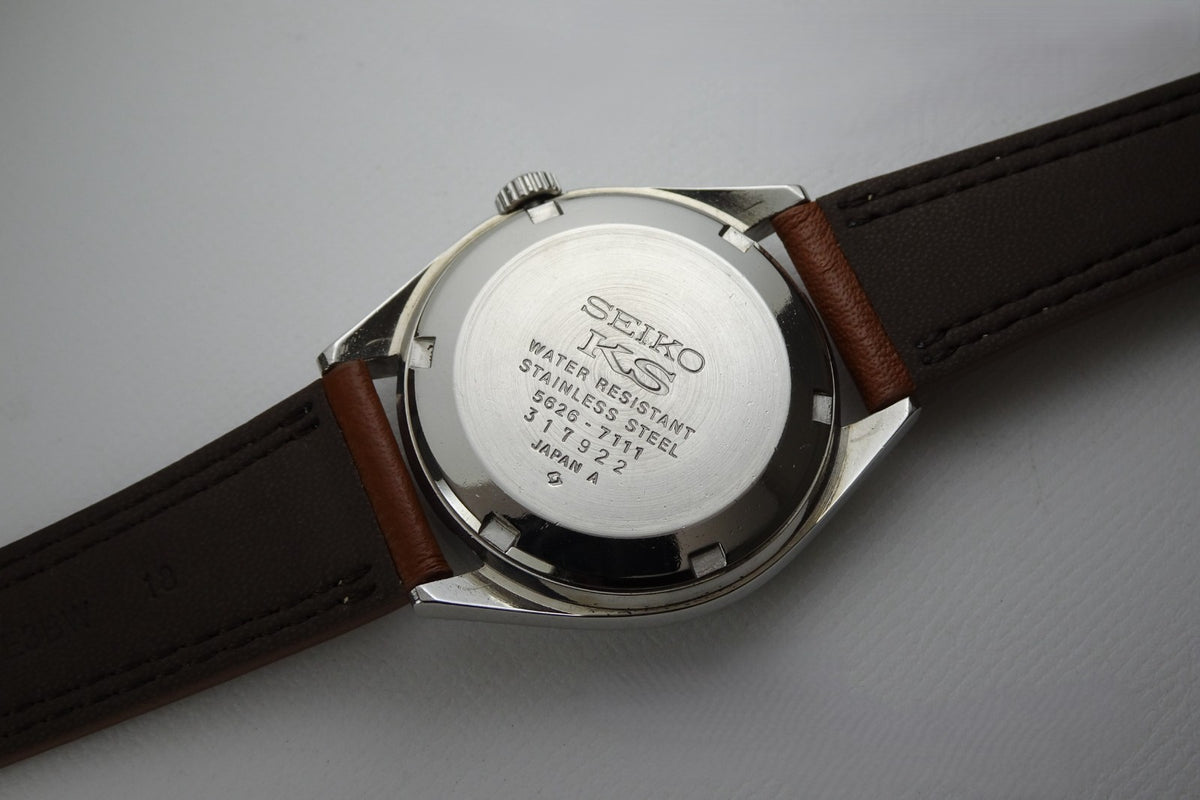 Vintage 1973 JAPAN KING SEIKO WEEKDATER 5626-7111 25Jewels Automatic.
