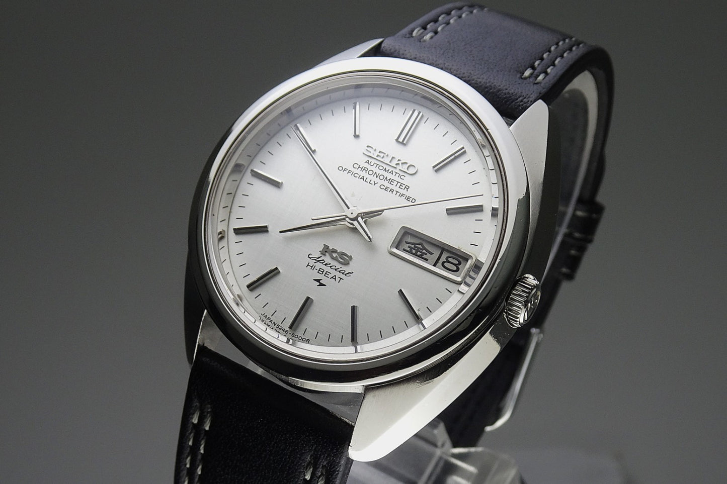 Vintage 1972 JAPAN KING SEIKO CHRONOMETER SP WEEKDATER 5246-6000 25J Automatic.