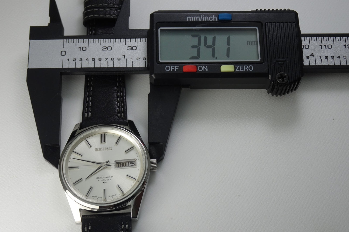 Vintage 1967's JAPAN SEIKO SEIKOMATIC-P WEEKDATER 5106-7000 33Jewels Automatic.