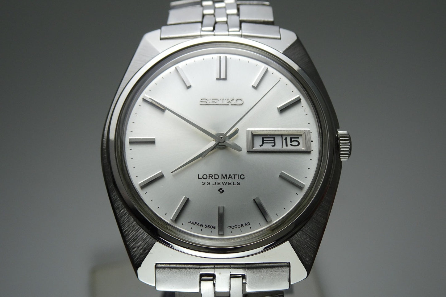 Vintage 1968 JAPAN SEIKO LORD MATIC WEEKDATER 5606-7000 23Jewels Automatic.