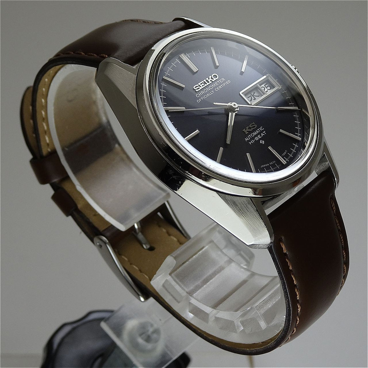 Vintage 1974 JAPAN KING SEIKO CHRONOMETER WEEKDATER 5626-7041 25J Automatic.