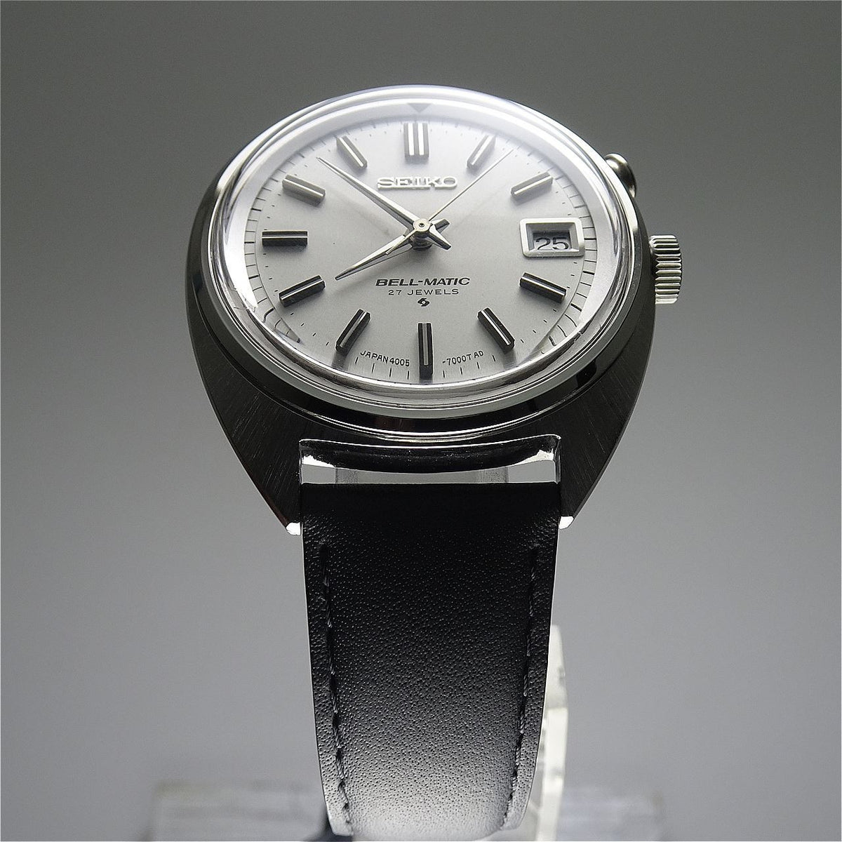 Vintage 1968 JAPAN SEIKO SEIKO BELL-MATIC CALENDAR 4005-7000 27Jewels Automatic.
