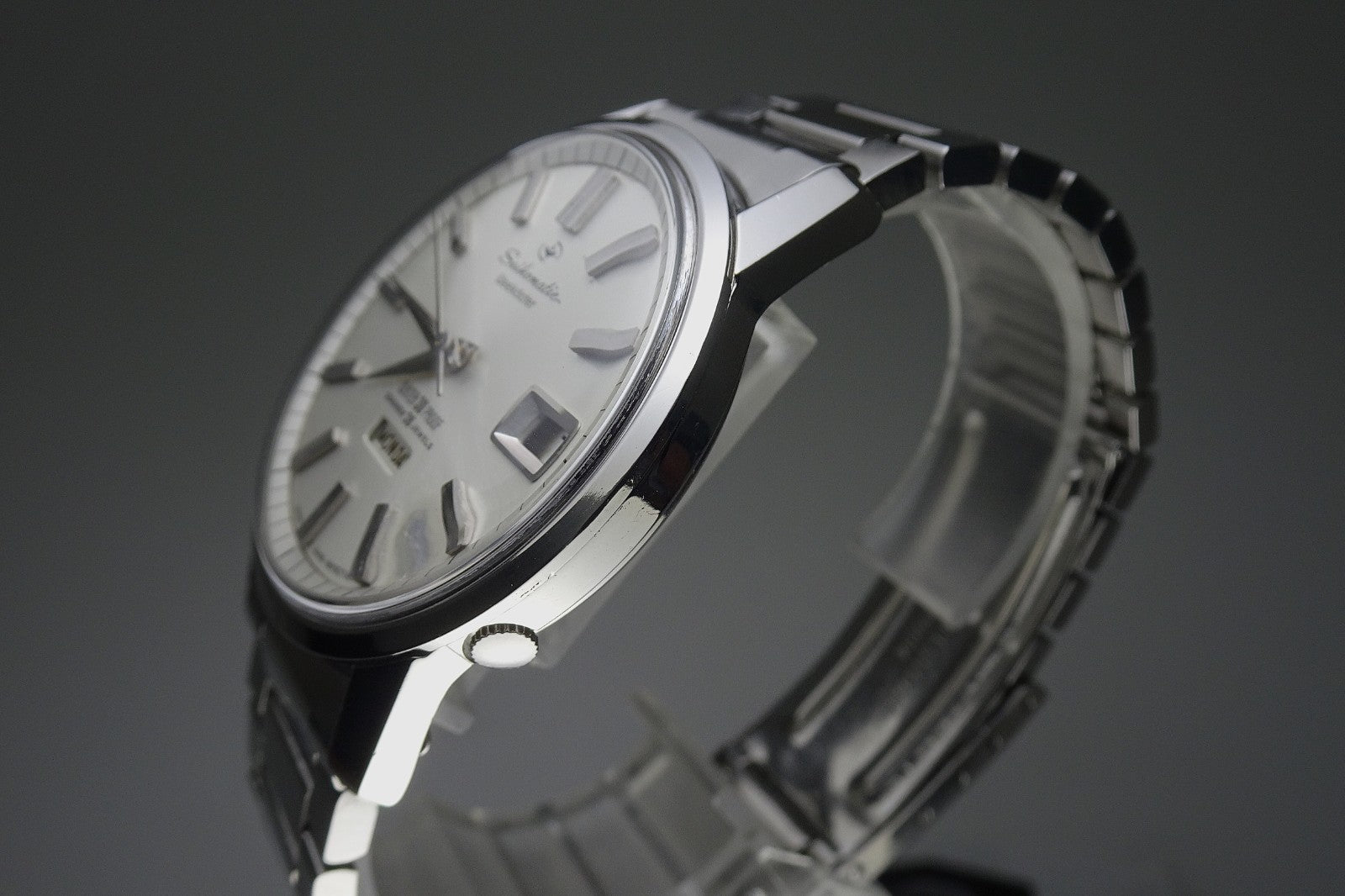 Vintage 1965 JAPAN SEIKO SEIKOMATIC WEEKDATER 6206-8990 26Jewels Automatic.