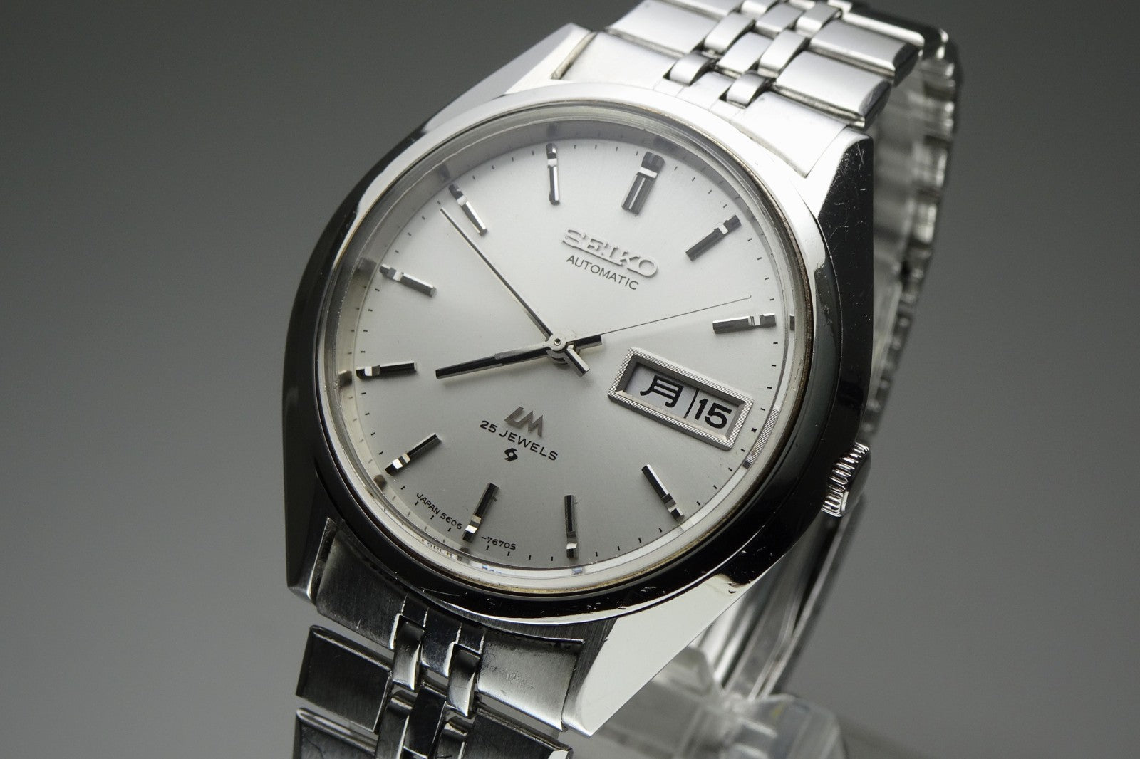 Vintage 1974 JAPAN SEIKO LORD MATIC WEEKDATER 5606-7192 25Jewels Automatic.