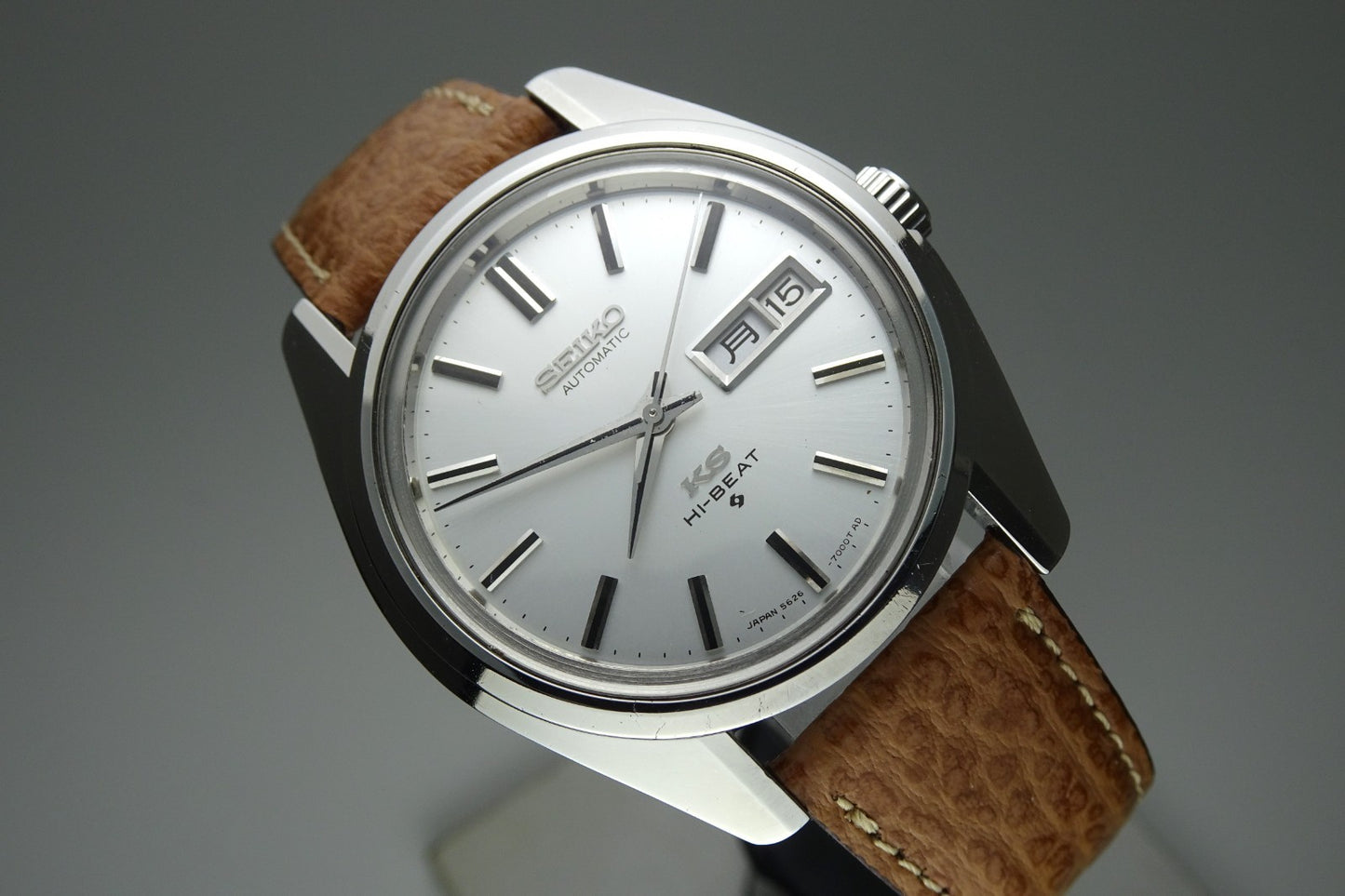 Vintage 1970 JAPAN KING SEIKO CALENDAR 5626-7000 25Jewels Automatic.