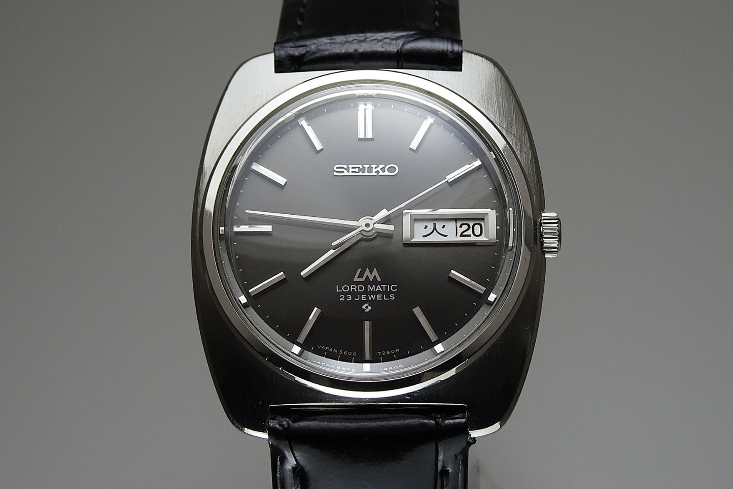 Vintage 1970 JAPAN SEIKO LORD MATIC WEEKDATER 5606-7130 23Jewels Automatic.