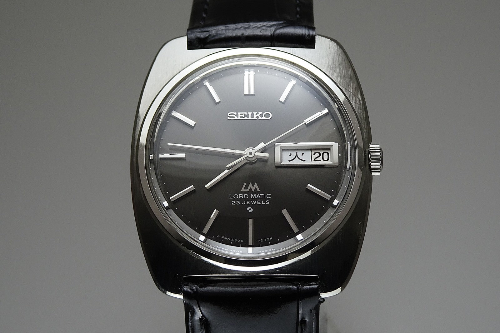 Vintage 1970 JAPAN SEIKO LORD MATIC WEEKDATER 5606-7130 23Jewels Automatic.