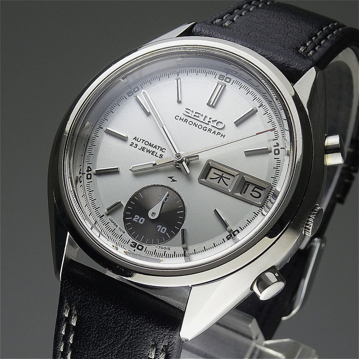 Vintage 1971 JAPAN SEIKO CHRONOGRAPH 7018-7000 23Jewels Automatic.