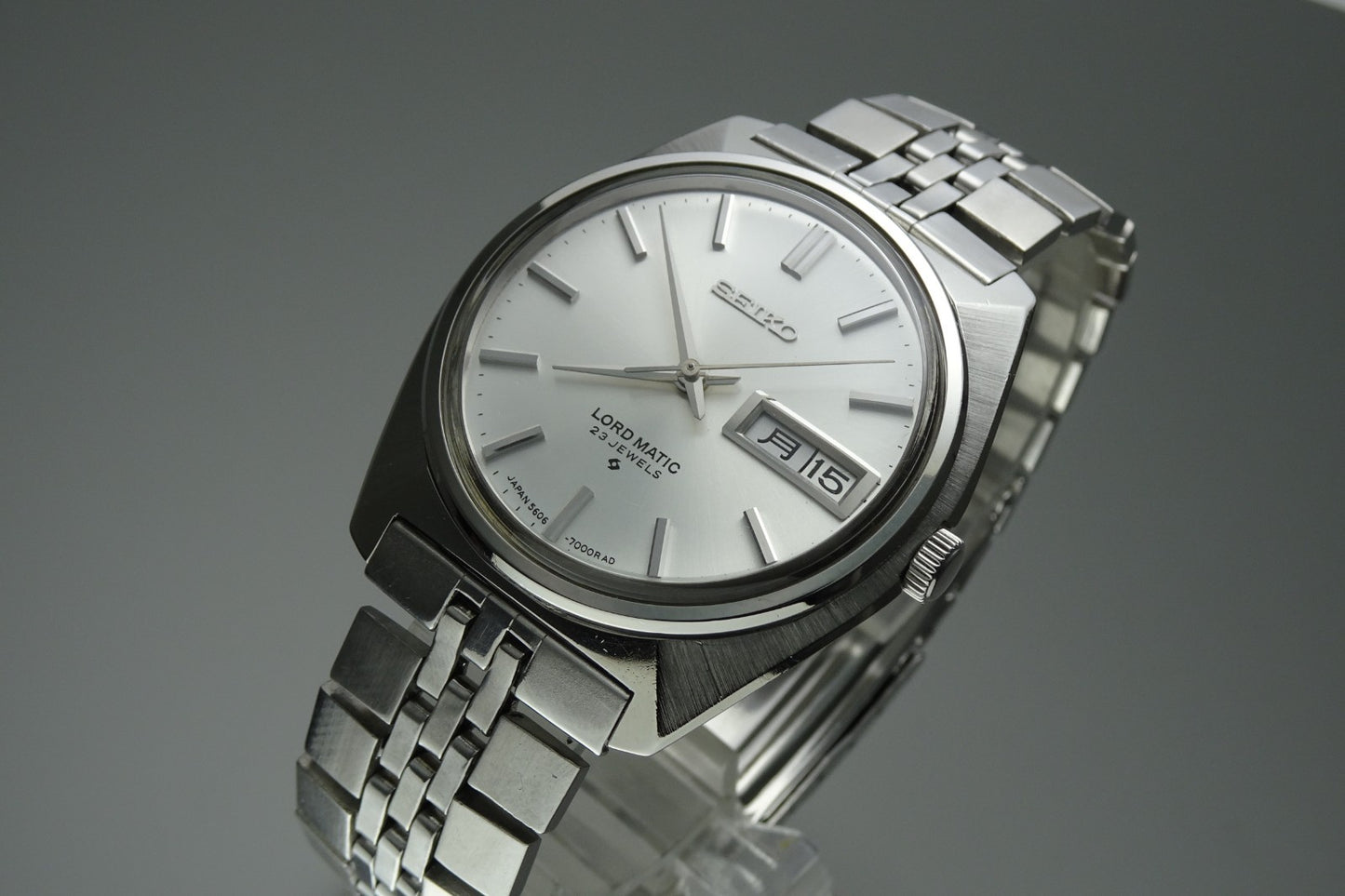 Vintage 1968 JAPAN SEIKO LORD MATIC WEEKDATER 5606-7000 23Jewels Automatic.