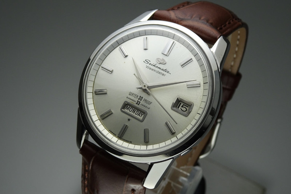 Vintage 1963 JAPAN SEIKO MATIC WEEKDATER J13080 33Jewels Automatic.