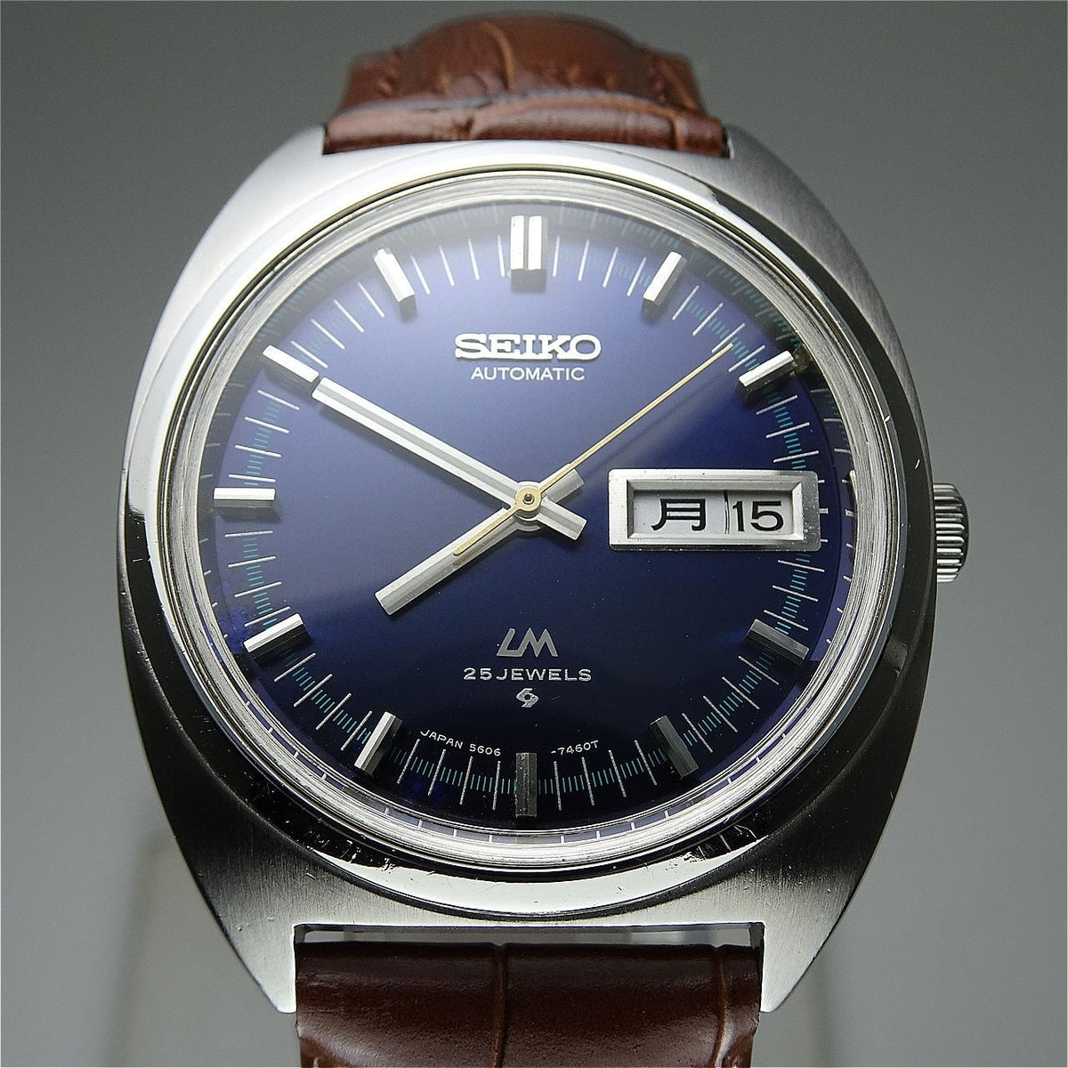 Serviced  Vintage 1971 JAPAN SEIKO LORD MATIC WEEKDATER 5606-7140 25J Automatic.