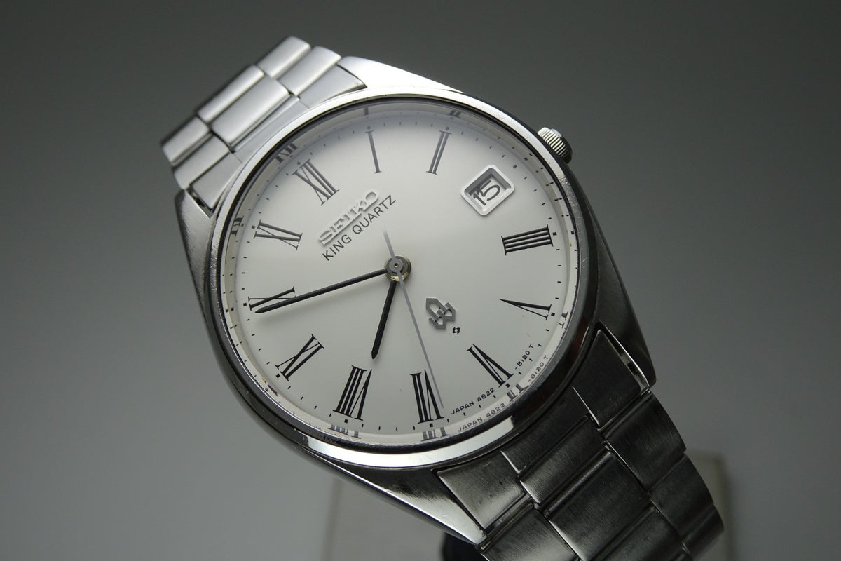 Vintage 1977 JAPAN SEIKO KING QUARTZ 4822-8110 7Jewels Quartz.