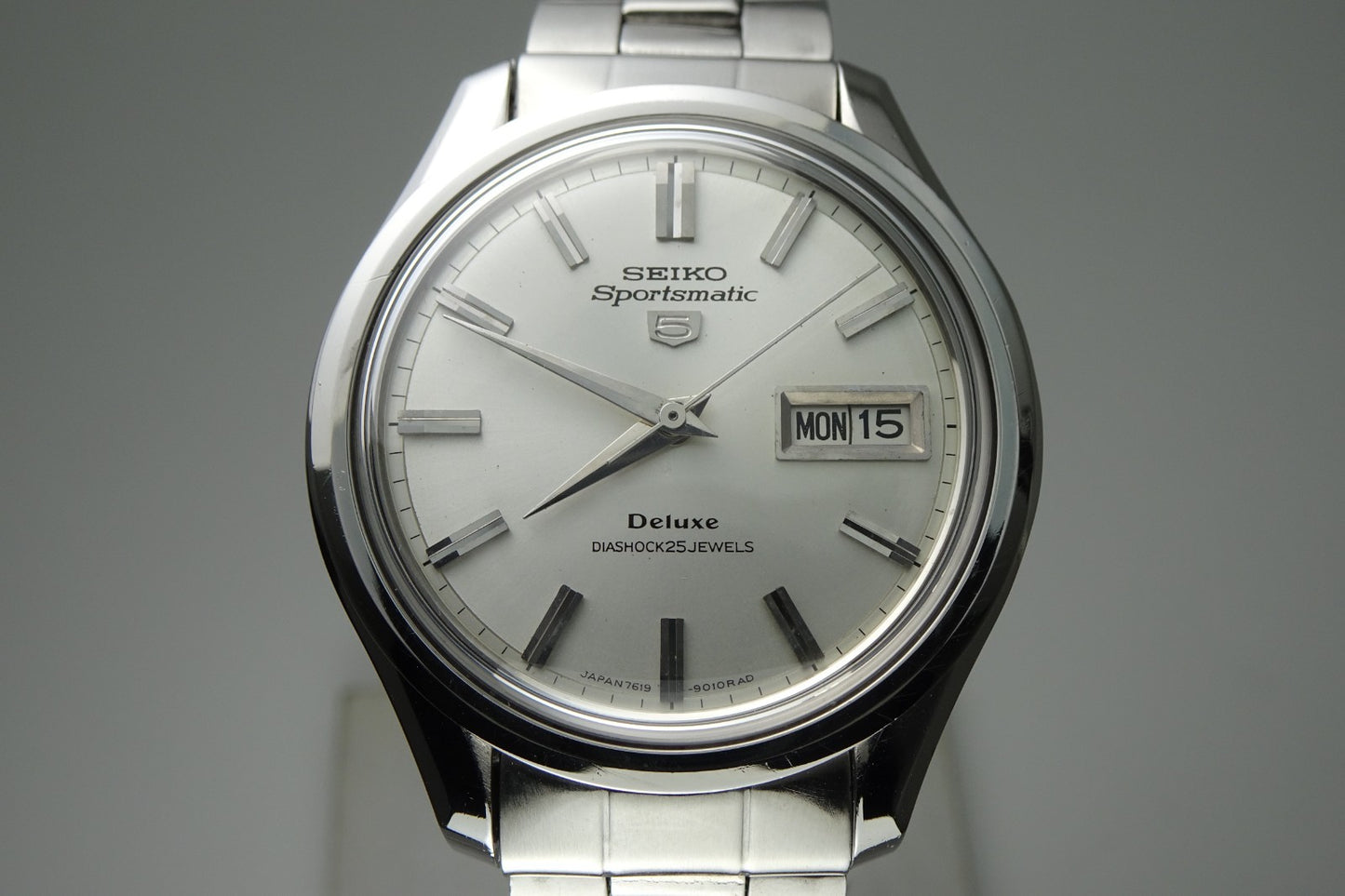 Serviced  Vintage 1966 JAPAN SEIKO SPORTSMATIC5 DX 7619-9010 25J Automatic.